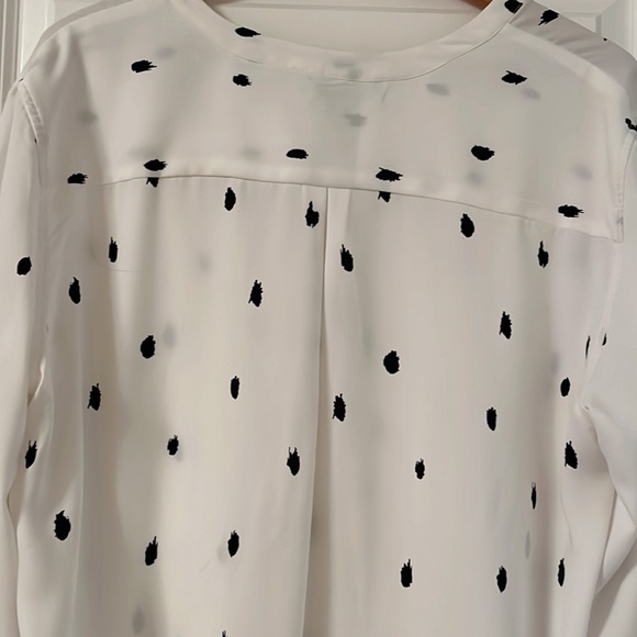 JASMINE & JULIANA silky white and black blouse - Picture 7 of 8